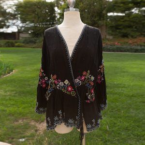 Johnny Was Aidan Ruffle Jacket